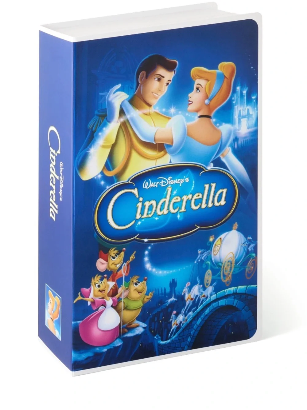 DISNEY CINDERELLA silk throw inside collectible VHS box 50' x 70'
